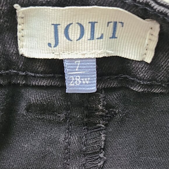 JOLT Black Stretch Denim Skinny Fit Jeans - Size 28 - Picture 6 of 7